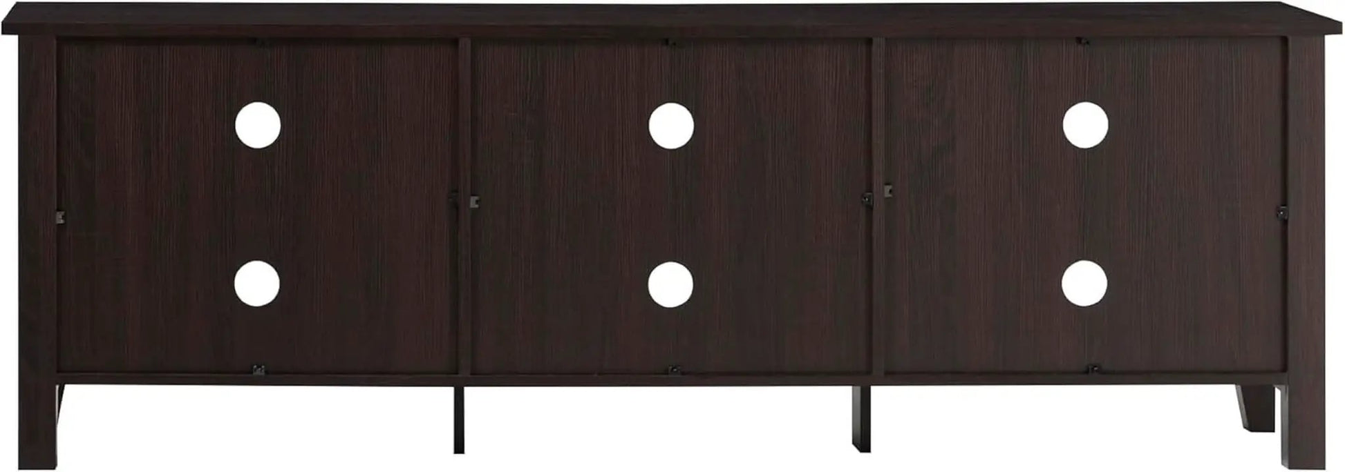 70 Inch TV Stand Espresso Finish With Adjustable Shelves from PriceLows™