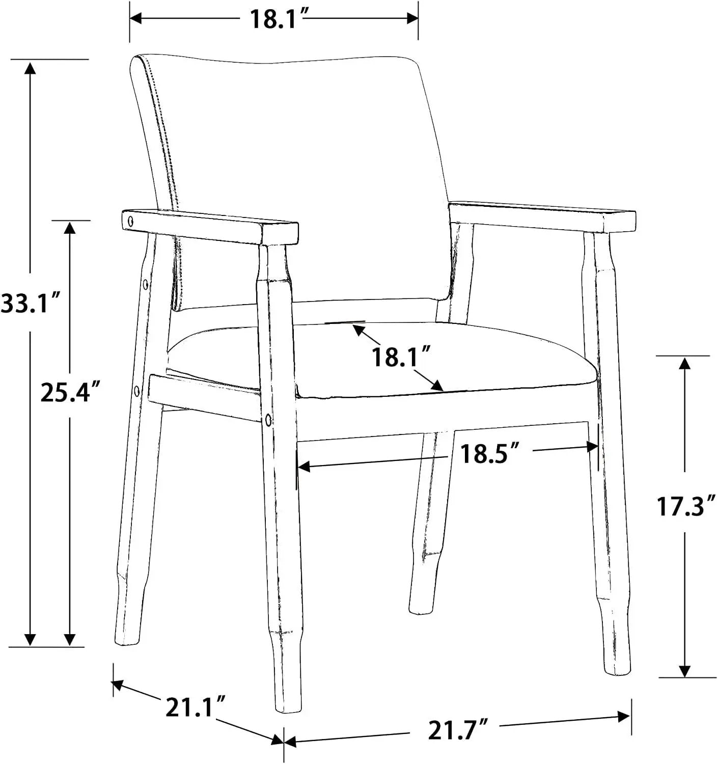 Mid Century Modern Walnut Dining Chairs With Beige Fabric from PriceLows™