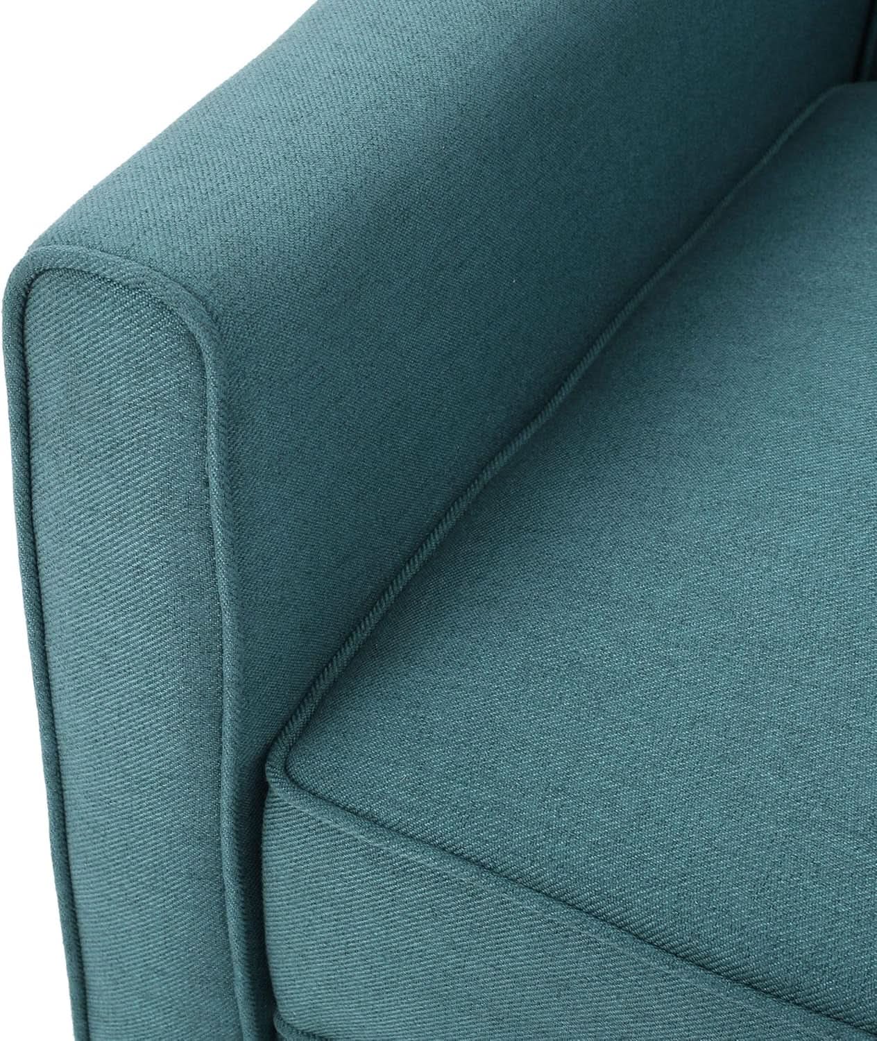 Emmie Fabric Recliner Set In Dark Teal And Dark Brown from PriceLows™