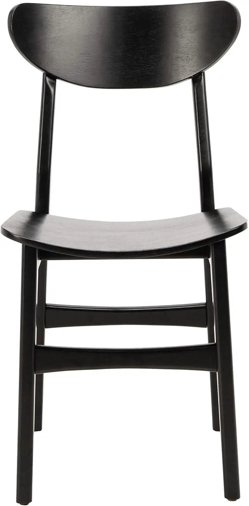 Retro Black Wood Dining Chair Set Of 2 For Home Dining from PriceLows™