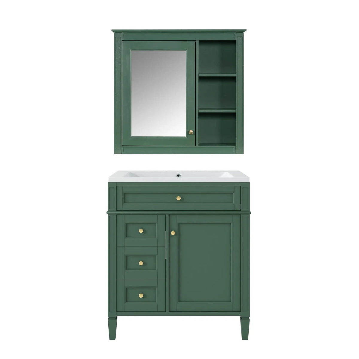 Bathroom Vanity With Medicine Cabinet | Royal Mirror Cabinet | Modern Storage | Unique Pattern Design