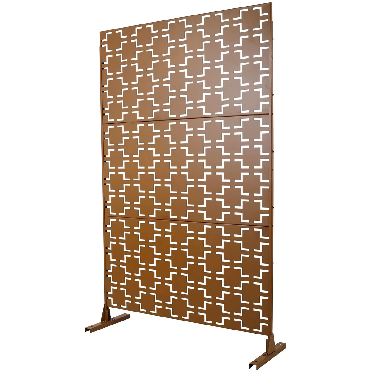 Metal Privacy Screen | Freestanding Divider | Rust Resistant
