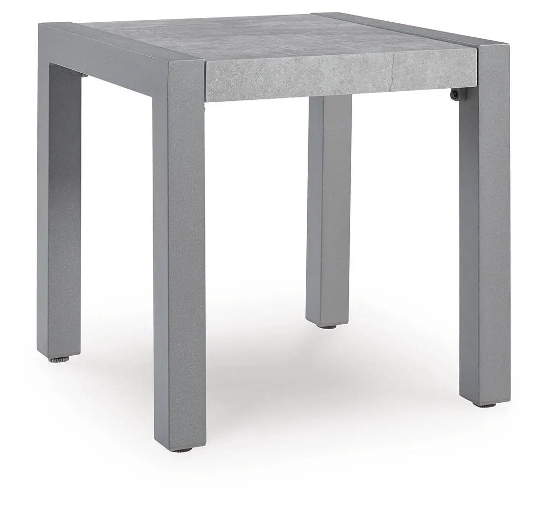 Hurley Park Outdoor Coffee Table | 48 Inch Width | Sleek Aluminum Frame | Natural Beauty