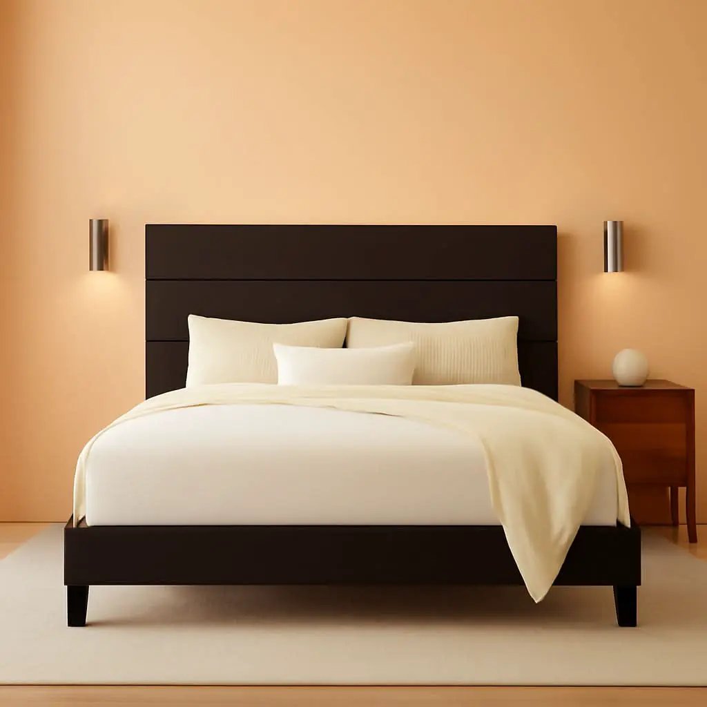 Black Velvet Queen Platform Bed Easy Assembly No Box Spring from PriceLows™