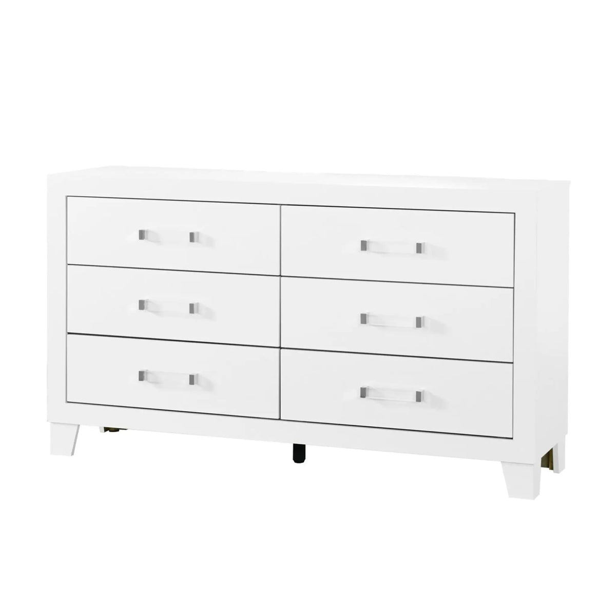 Omoda Dresser | 58.46 x 16.22 x 33.27 in | Wood & Acrylic | White