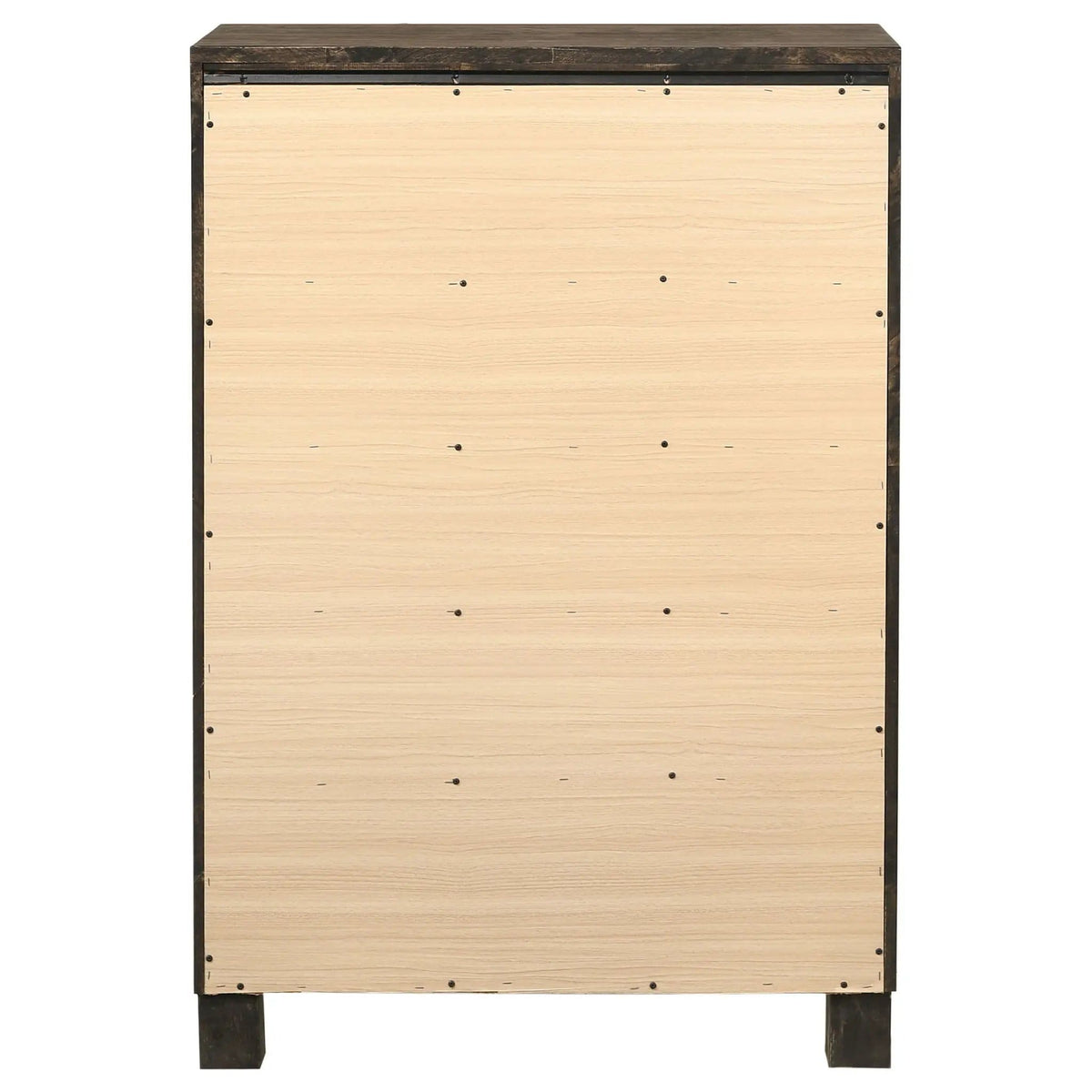 Woodmont 5-drawer Bedroom Chest Rustic Golden | 31.5 x 16.25 x 46.5 in | Wood | Brown