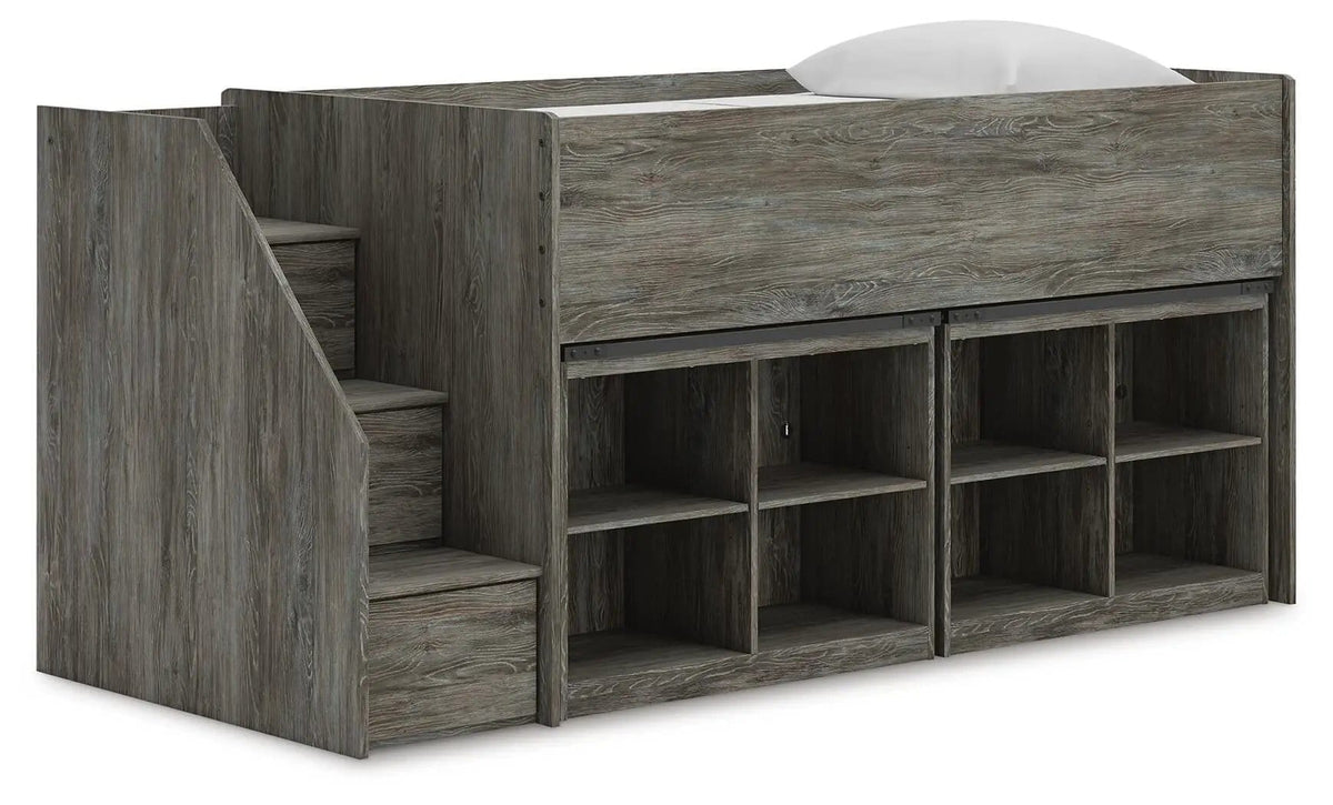 Frandern Loft Bed | 6 Pieces | Metal | Bedroom