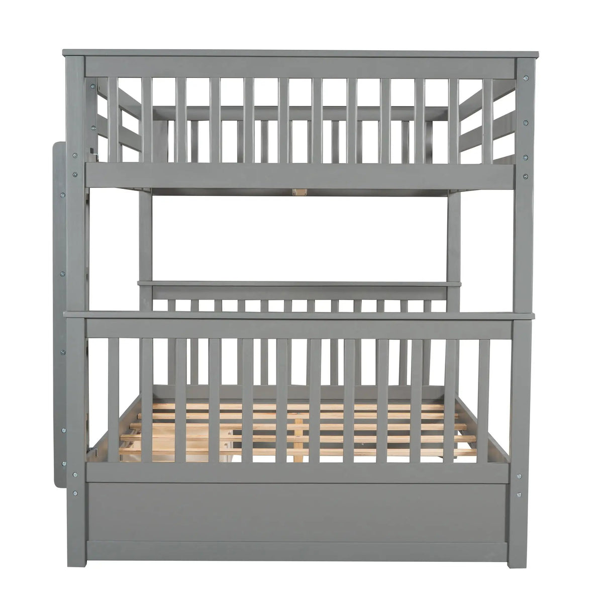 Bunk Bed With Ladders | 2 Storage Drawers | Space-Saving Design | Sleepover Ready