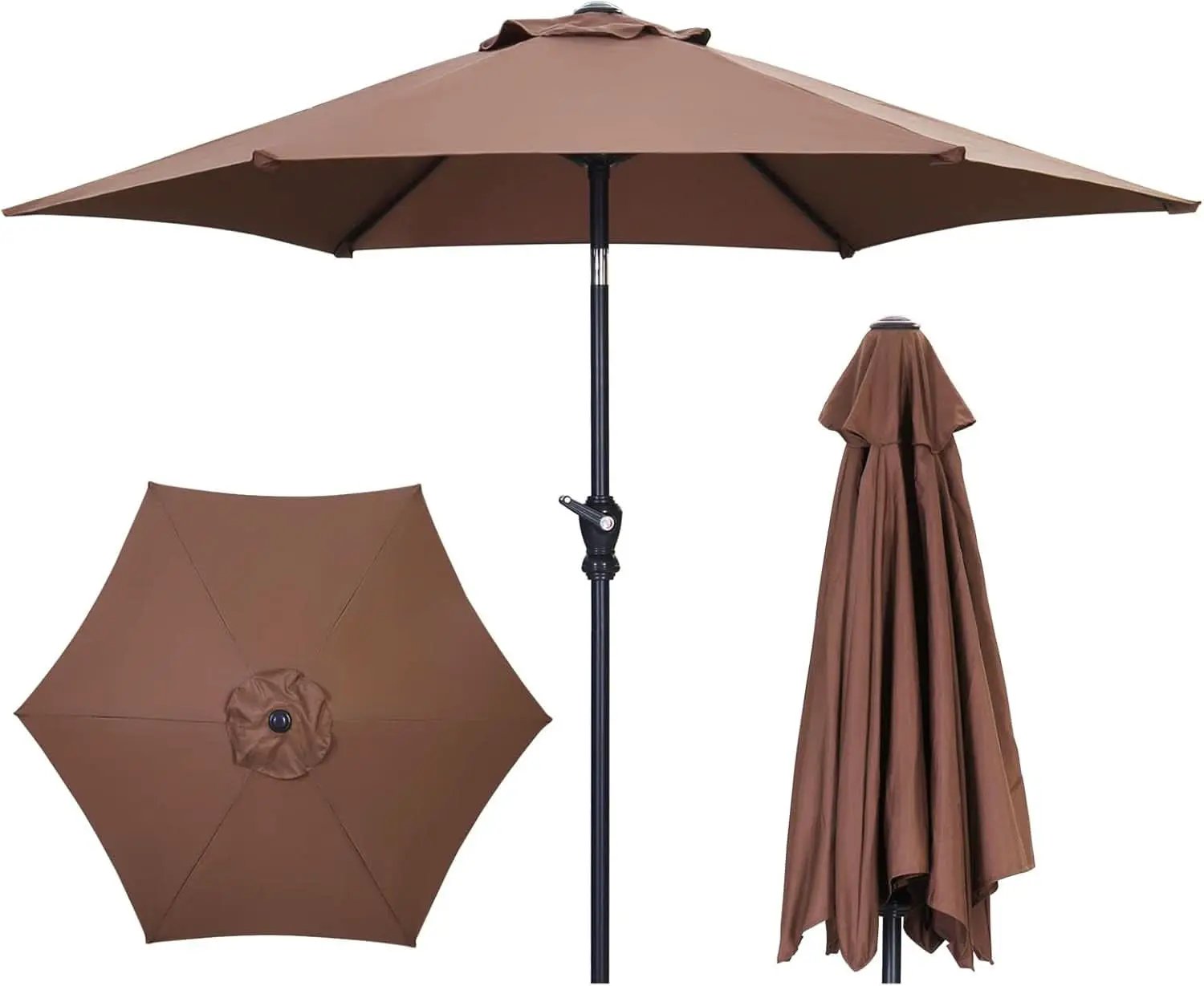 7.5 Foot Aluminum Patio Umbrella Tilt Crank Outdoor Shade from PriceLows™