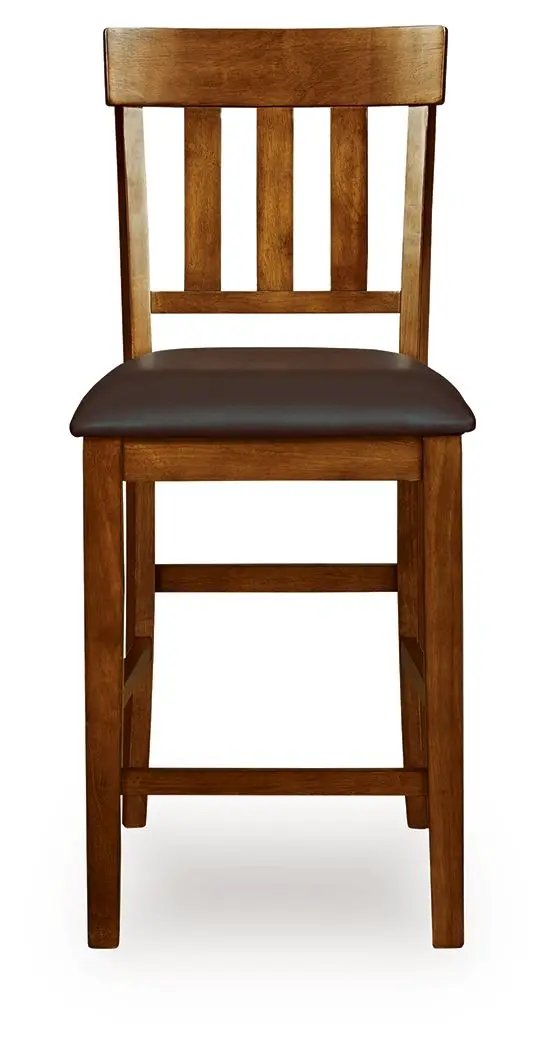 Upholstered Barstools | Faux Leather | 25 Inch Seat Height | Set Of 2