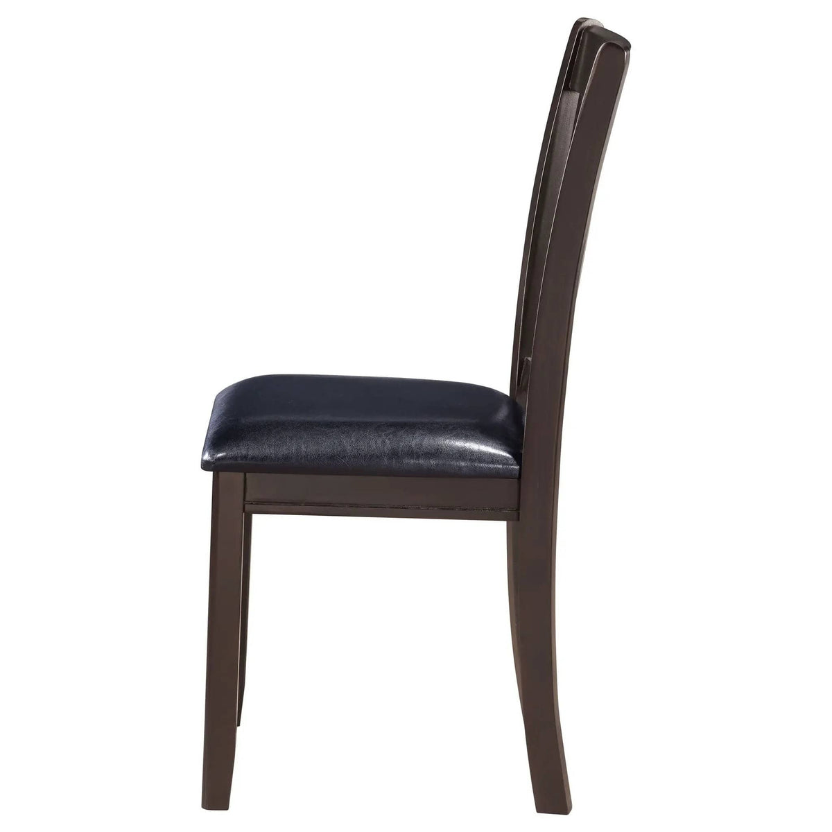 Lavon Wood Dining Side Chair Black and Espresso (Set of 2) | 18.5 x 21.25 x 38.25 in | Wood | Dining Room