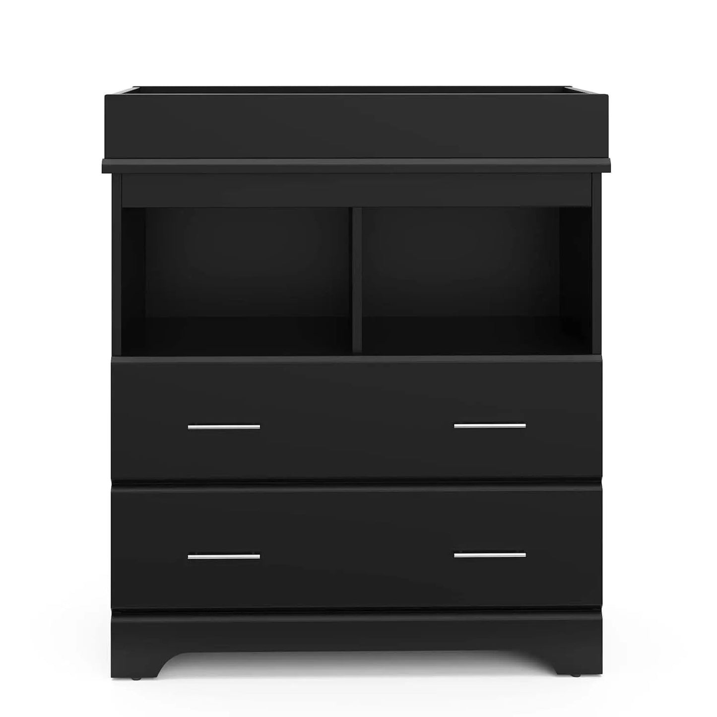 Brookside 2 Drawer Changing Table Dresser Black Topper from PriceLows™