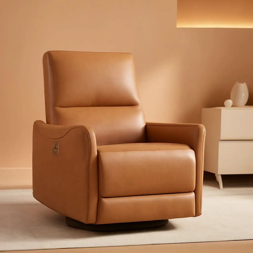 Power Recline Swivel Recliner With Lumbar Support For Living Room from PriceLows™