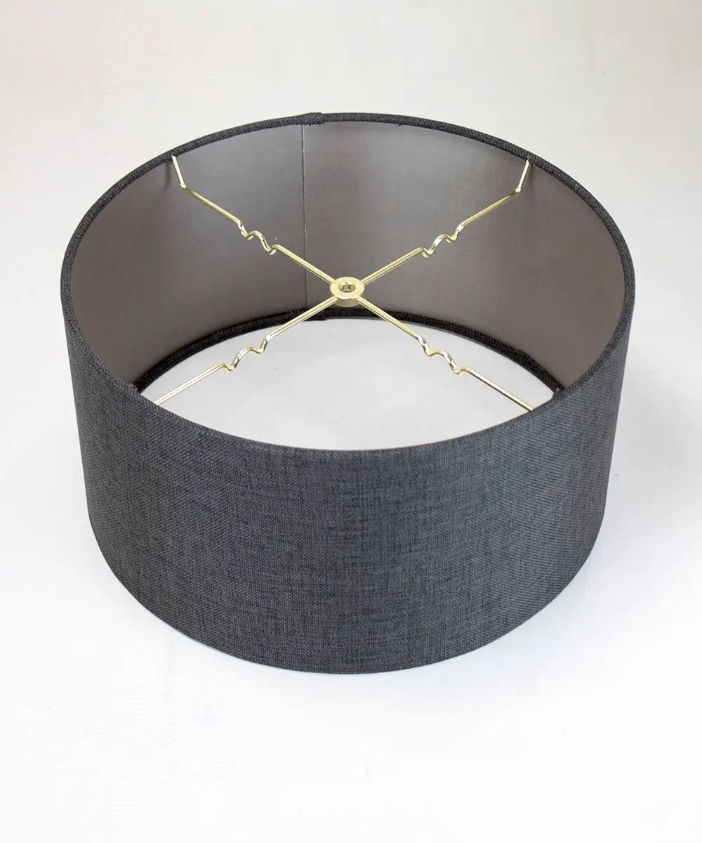 Plug In Swag Pendant Light | 16 Inch Wide | 2 Light | Granite Gray
