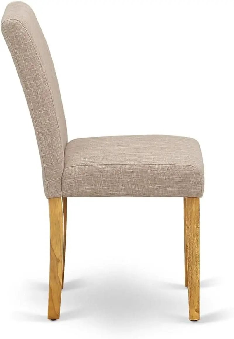Abbott Parson Dining Chairs Light Tan Linen Set of 2 from PriceLows™