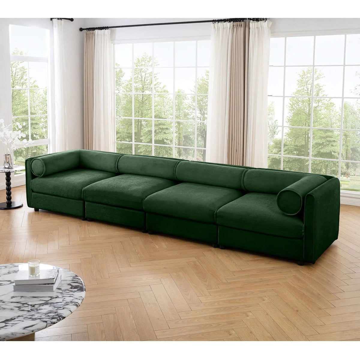 Stylish Sofa With Storage Seat And Cylindrical Backrest | Stationary Sofa | Living Room Furniture | Living Room