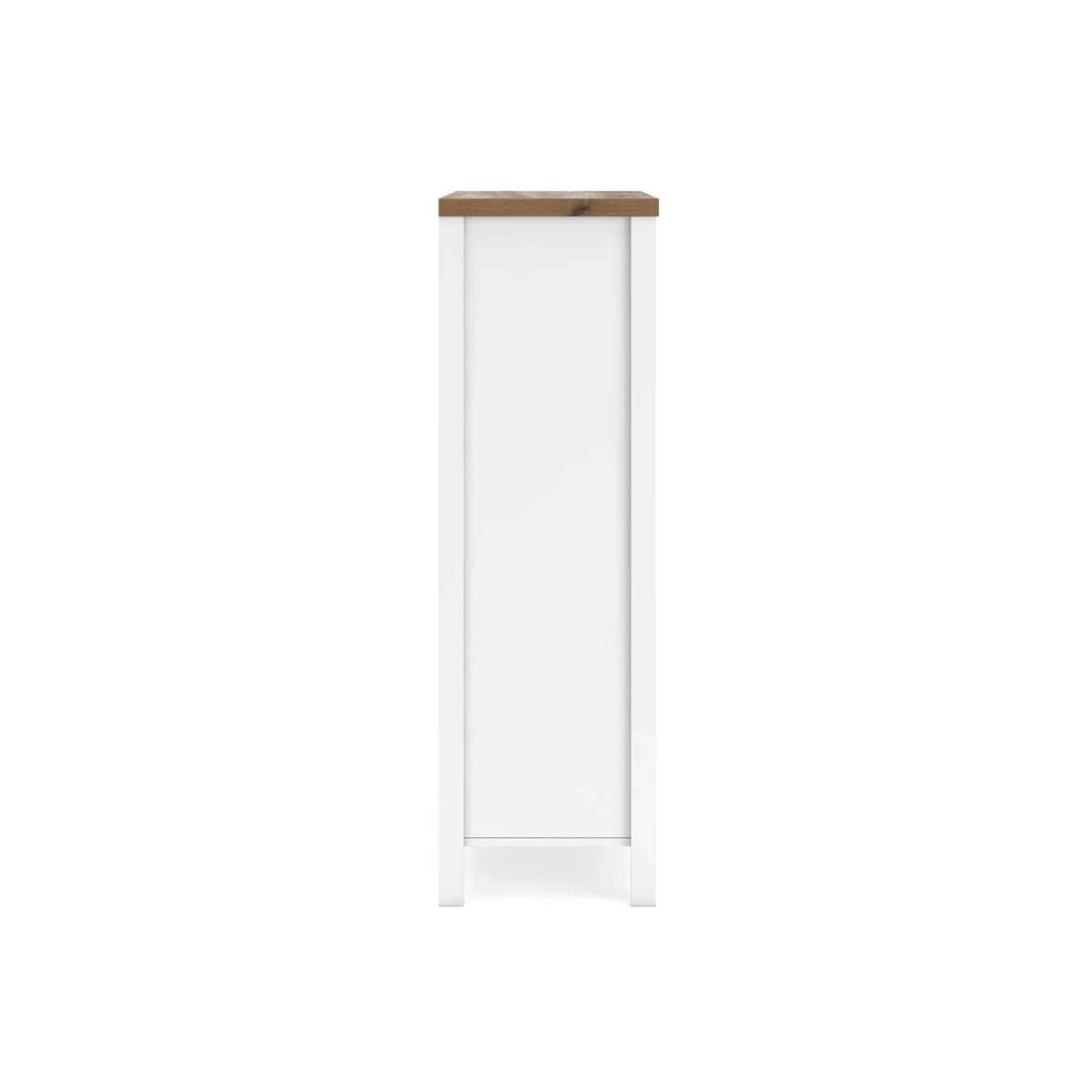 Kerisden Five Drawer Chest | 31.14 x 15.63 x 50.28 in | Engineered Wood & Mdf | White / Brown