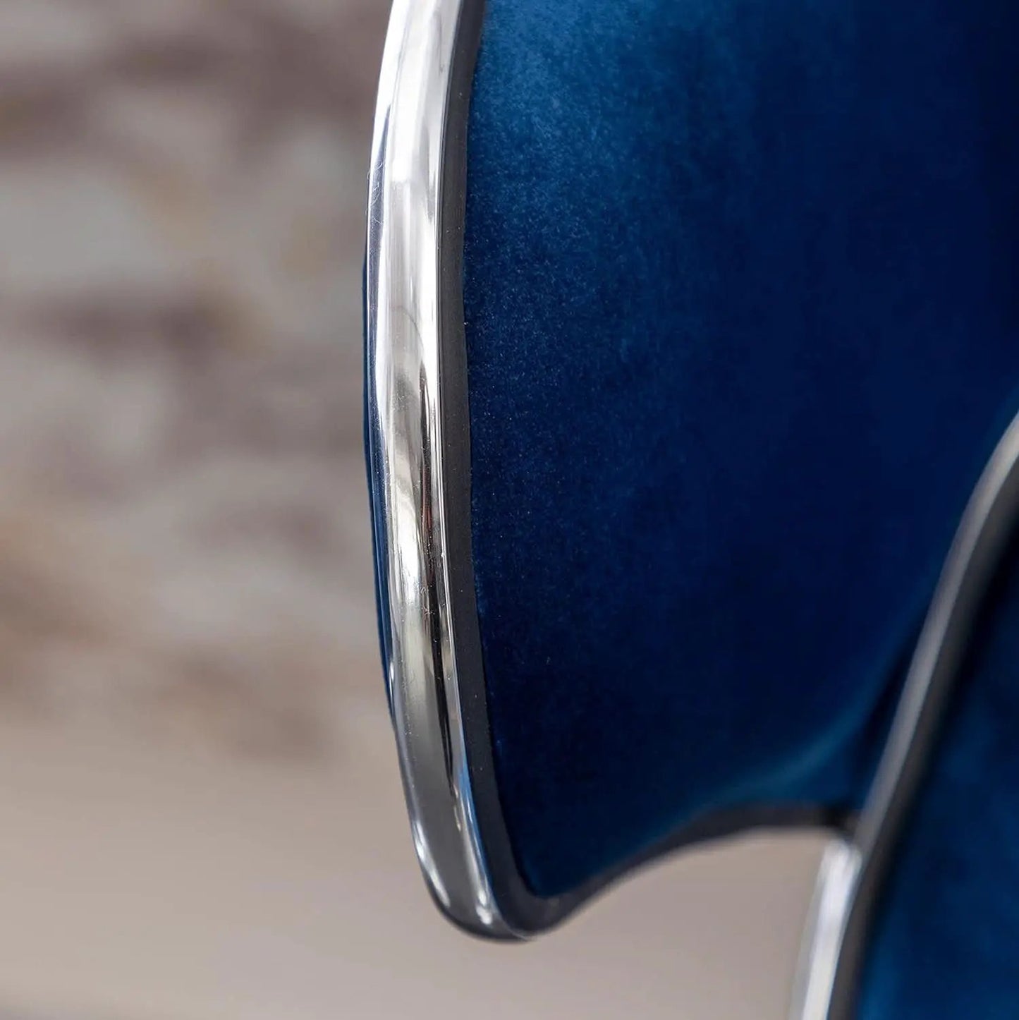 Blue Velvet Upholstered Adjustable Swivel Barstool Set Of 2 from PriceLows™