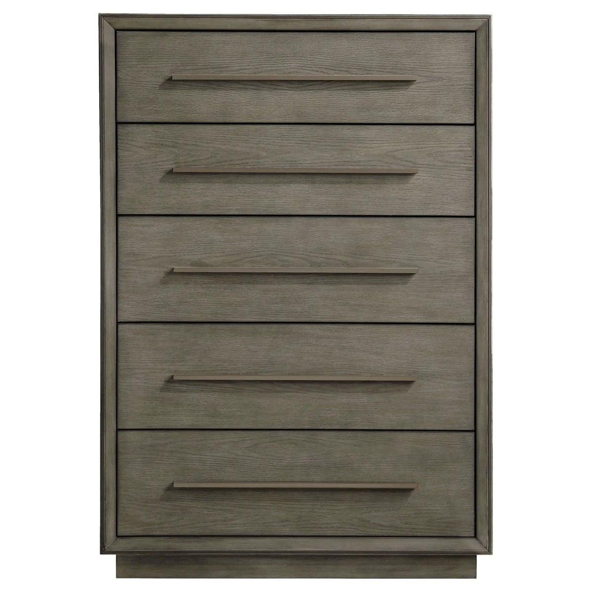 Durango 5-drawer Bedroom Chest Taupe | 38 x 20 x 54.5 in | Engineered Wood & Veneer | Oak
