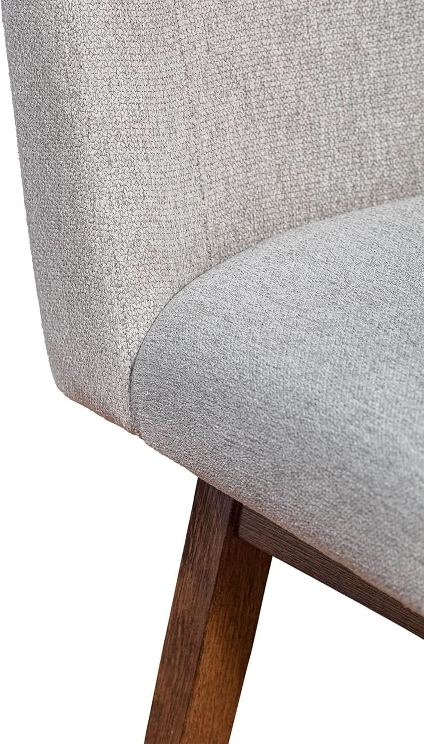 Basila 26 Inch Seat Height Swivel Bar Stool Taupe Fabric from PriceLows™