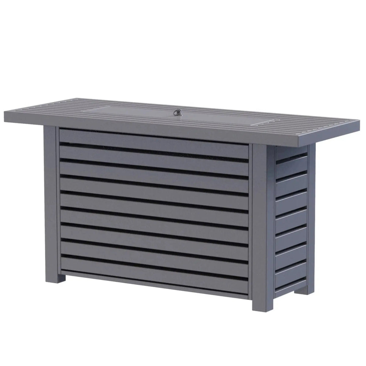 Outdoor Fire Pit Table | Propane Or Gas | Heat Resistant Glass Lid