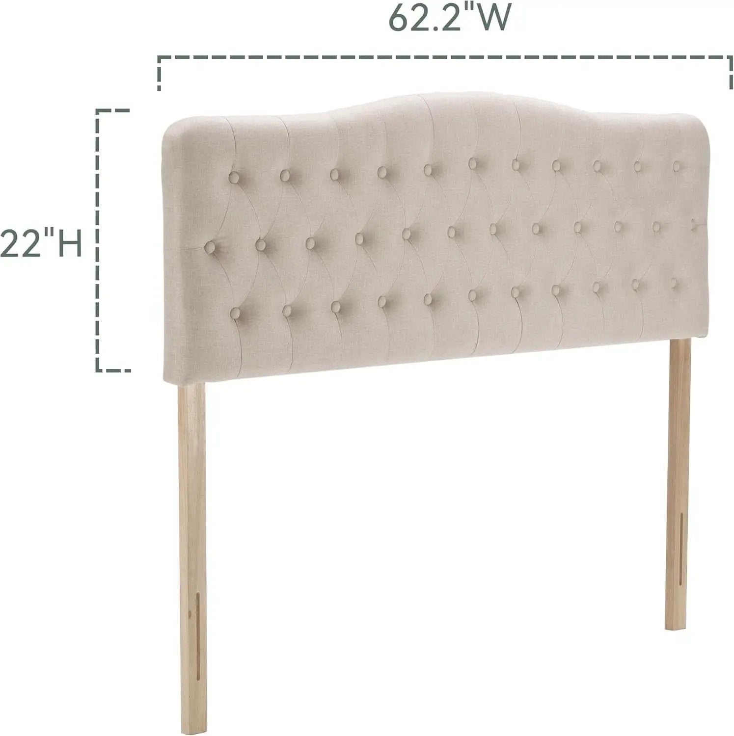 Upholstered Queen Headboard with Adjustable Height and Style from PriceLows™