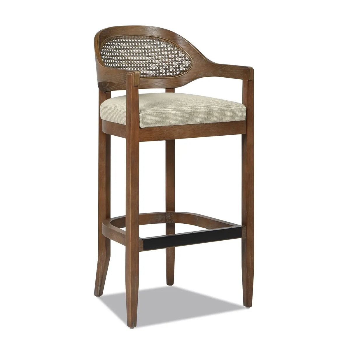 Americana Counter Stool | Mid-Century Modern | Cane Back | Kiln-Dried Wood Frame