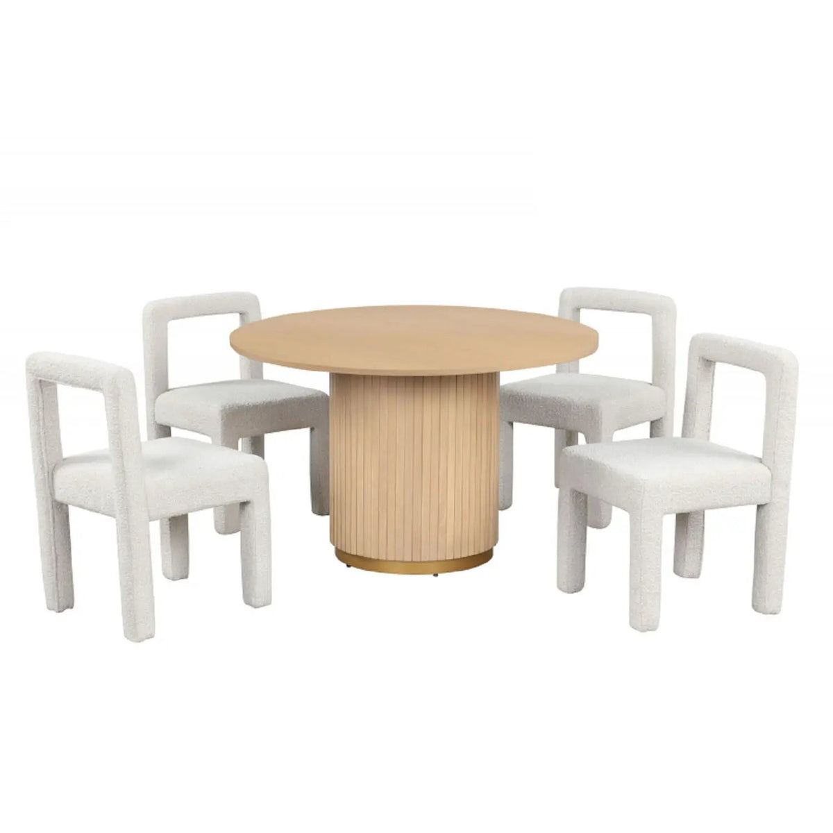 Dining Chairs | Square Open Back | Modern Design | Set of 2