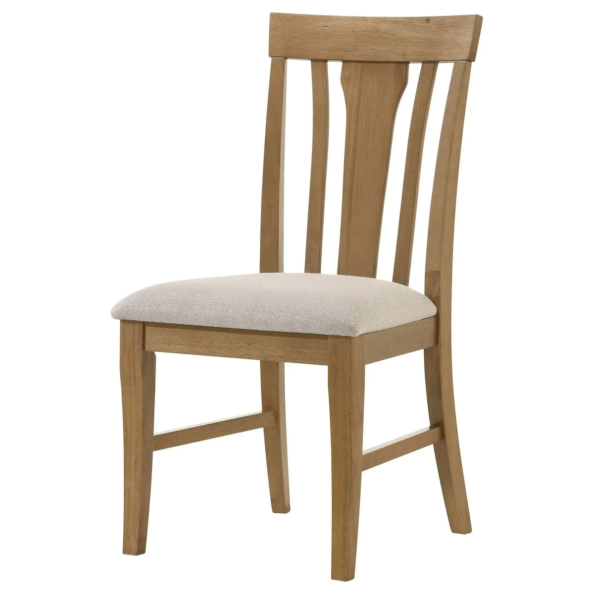 Hartville Dining Side Chair Natural Light Brown (Set of 2) | 20 x 22.75 x 39 in | Rubberwood & Engineered Wood | Dining Room