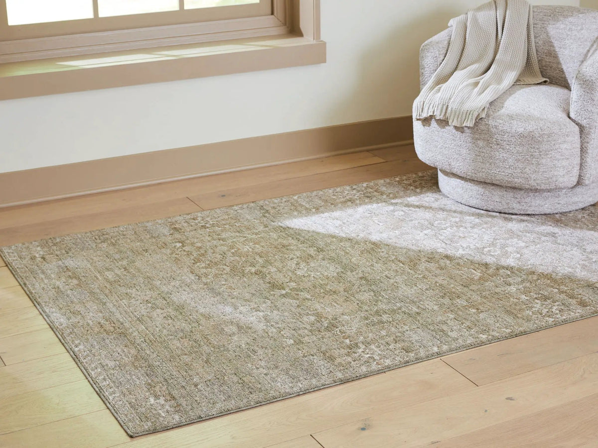 Area Rug | Floral Pattern | Gray Brown Colors | 8Ft X 10Ft
