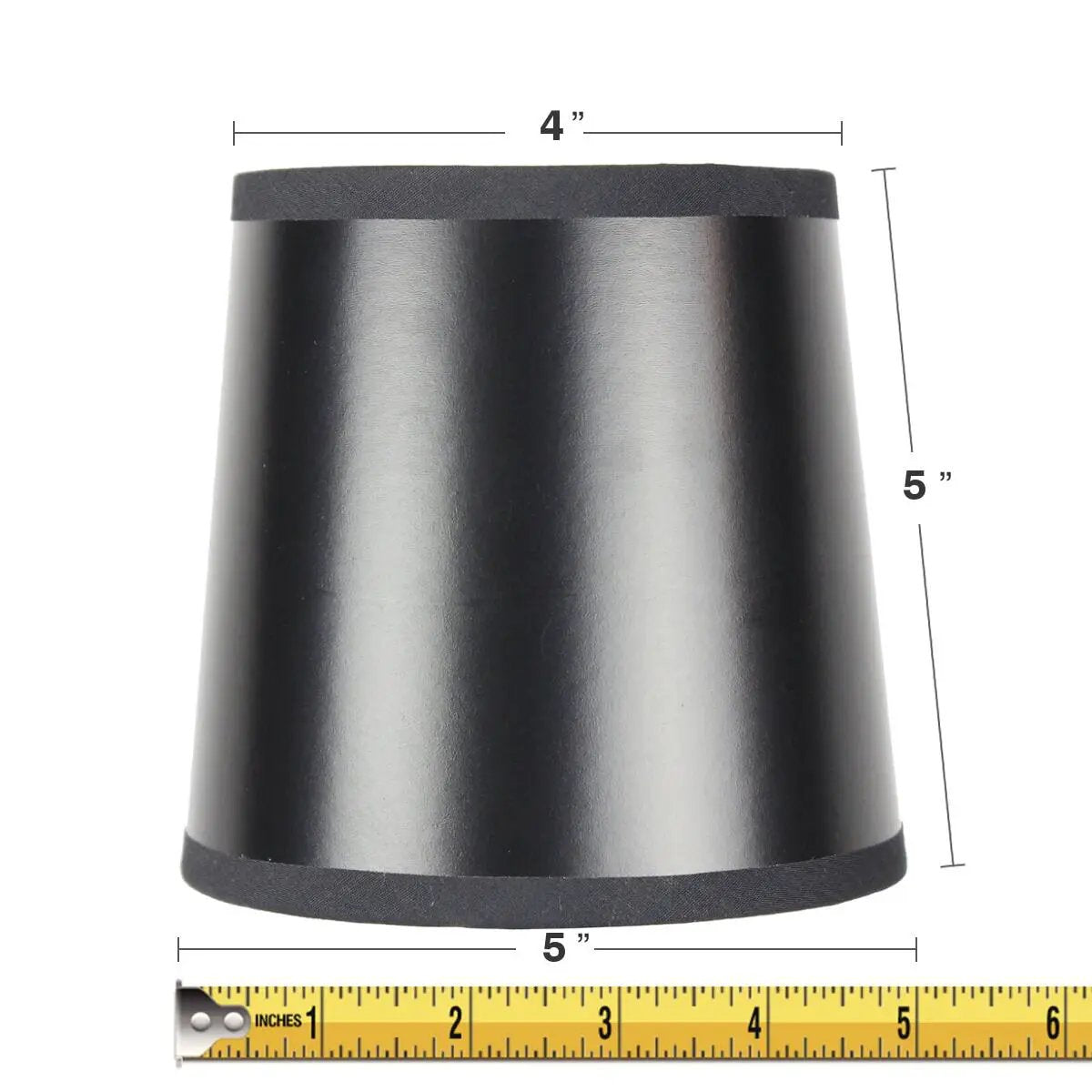 Drum Chandelier Lampshade | 6 In X 5 In | Gold Lined Parchment | Set Of 6