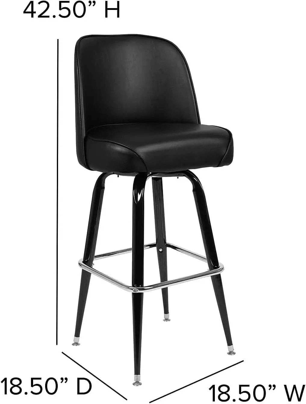 Swivel Bucket Seat Metal Barstools for Stylish Dining from PriceLows™