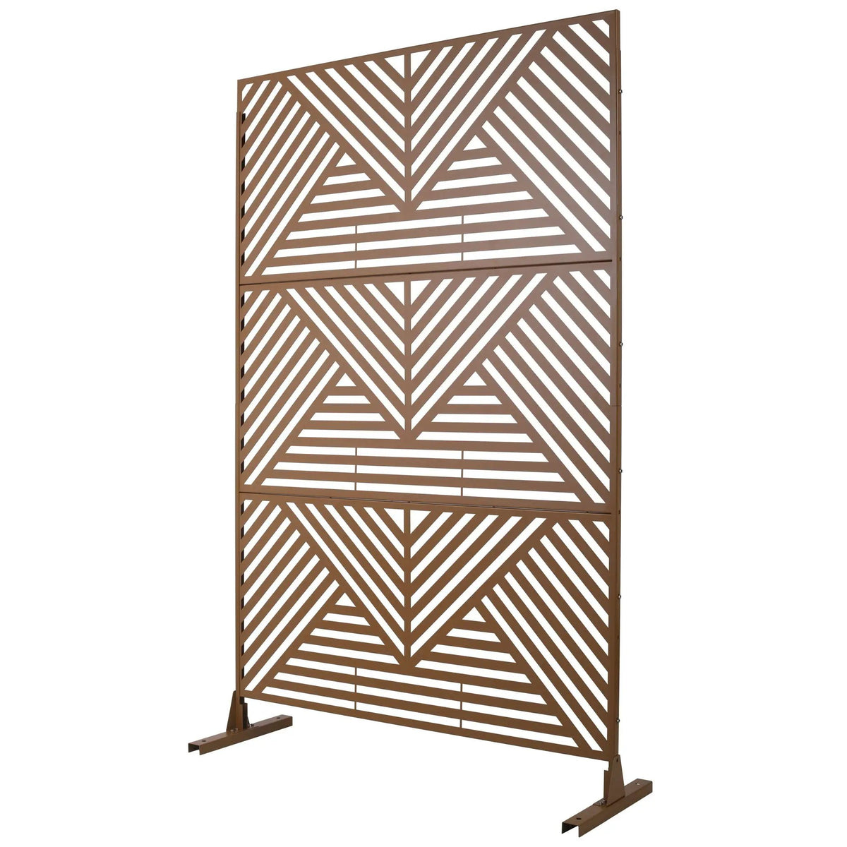Freestanding Metal Privacy Screen | Outdoor | Indoor Decor Divider