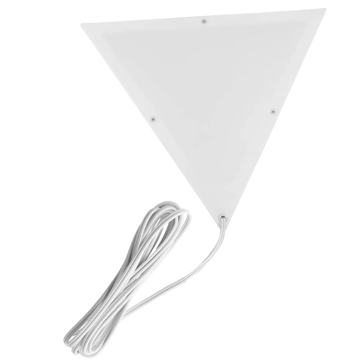 Triangle Corner Light | 16 Inch Wide | 17 Ft Cord | White Shade
