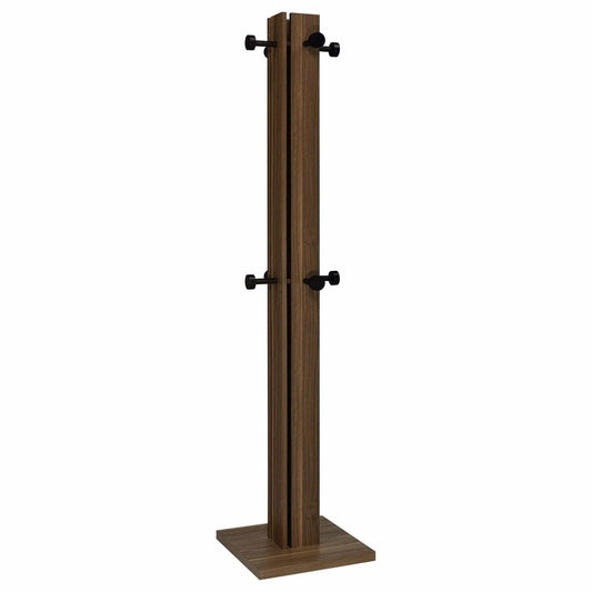 Rikkie Engineered Wood Coat Rack | 15.75 x 15.75 x 72.25 in | Engineered Wood & Walnut | Walnut