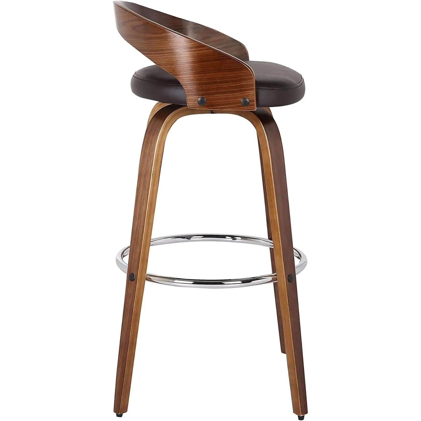 Sonia 26 Inch Counter Height Bar Stool Walnut Brown from PriceLows™