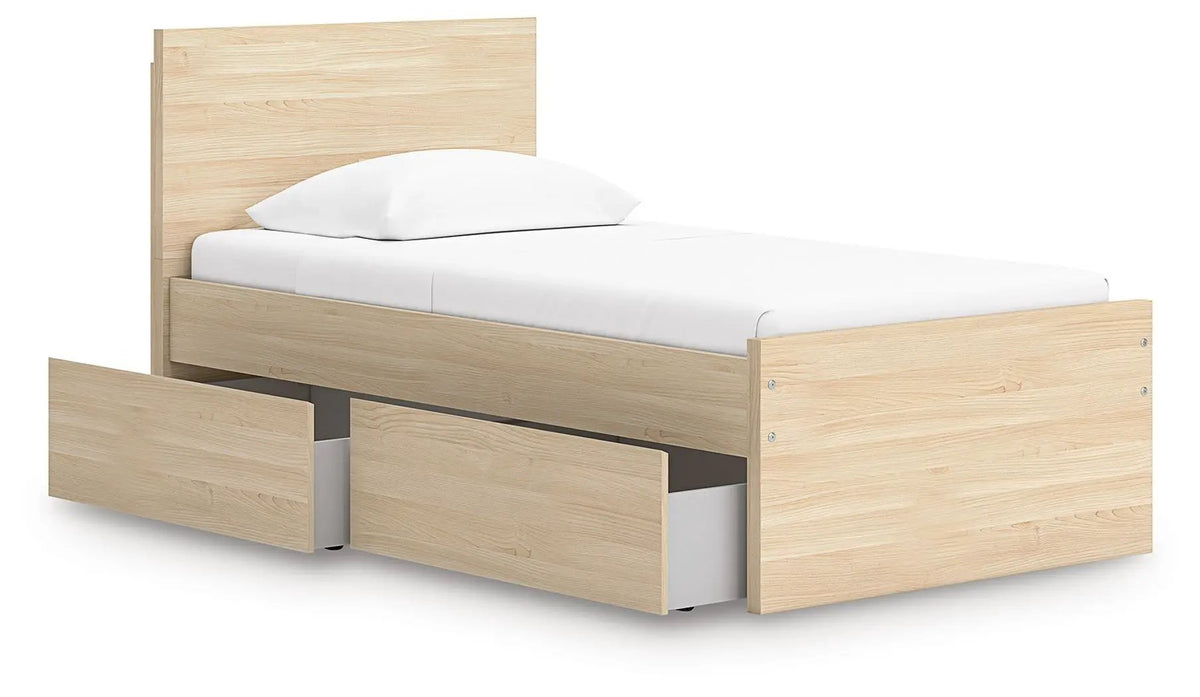 Onita Panel Platform Bed | Minimal Design | Ultra-Clean Lines | Easy-Elegant Solid Finish
