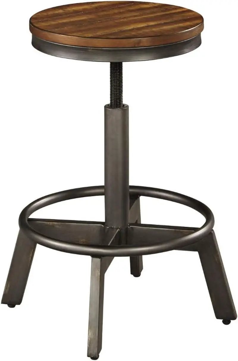 Torjin 24 Inch Adjustable Height Brown Barstools Set from PriceLows™