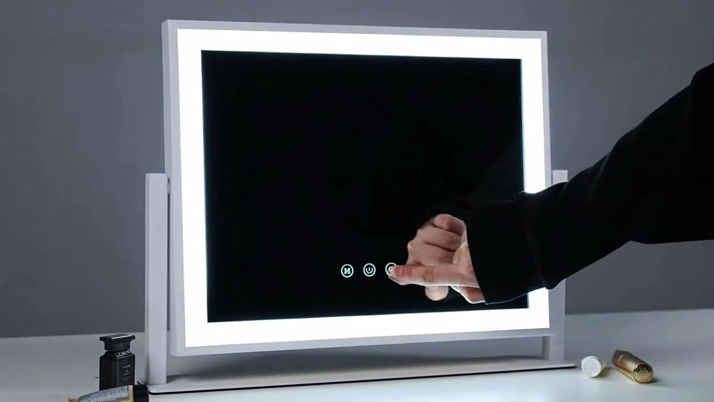 Lighted Makeup Mirror 17.3x13 Inch With 5X Magnification And LED Lights from PriceLows™