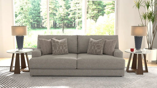 Zeke Sofa | 97 x 44 x 41 in | Chenille & Fabric | Cloud