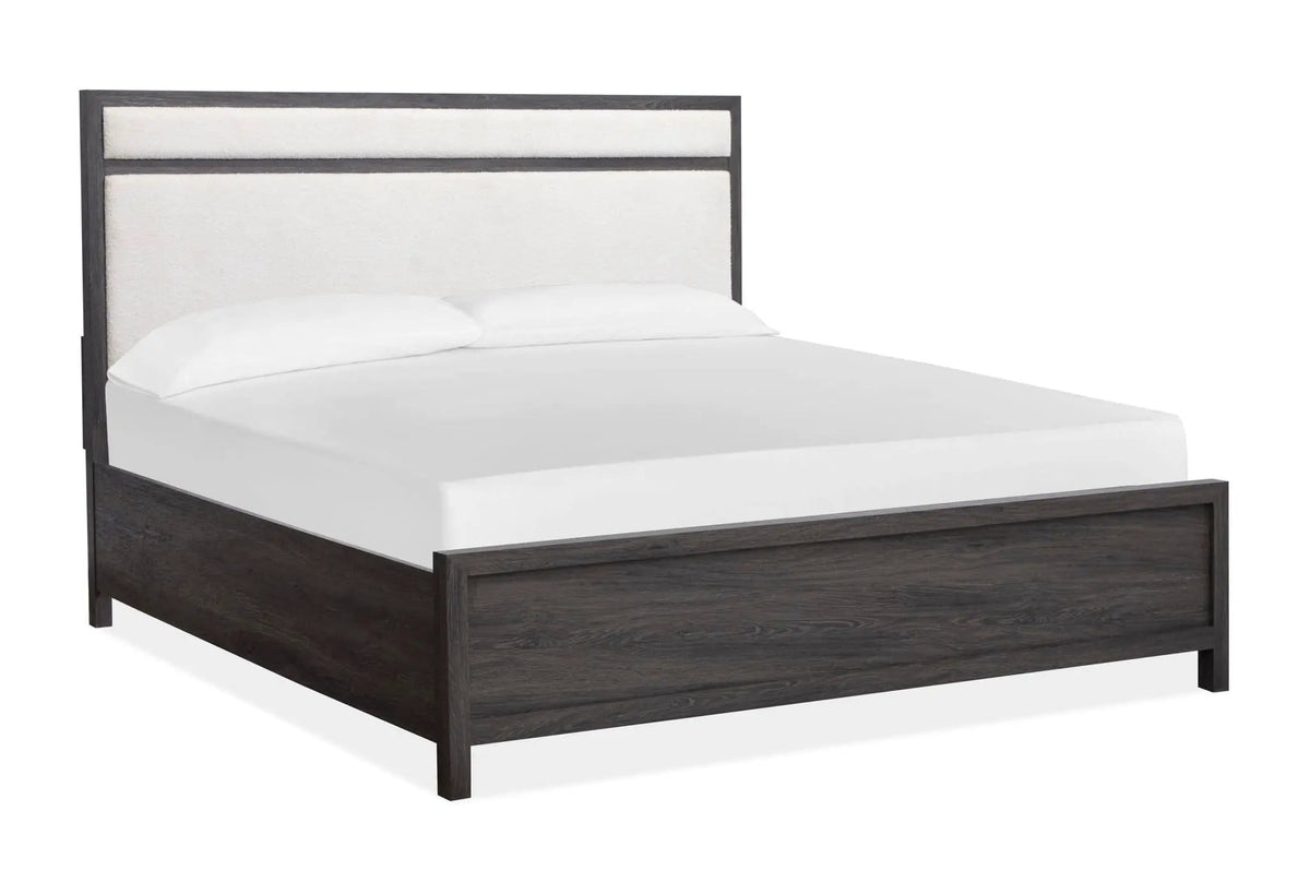 Merrifield Upholstered Panel Bed | 4 Pieces | Oak Veneer | Bedroom
