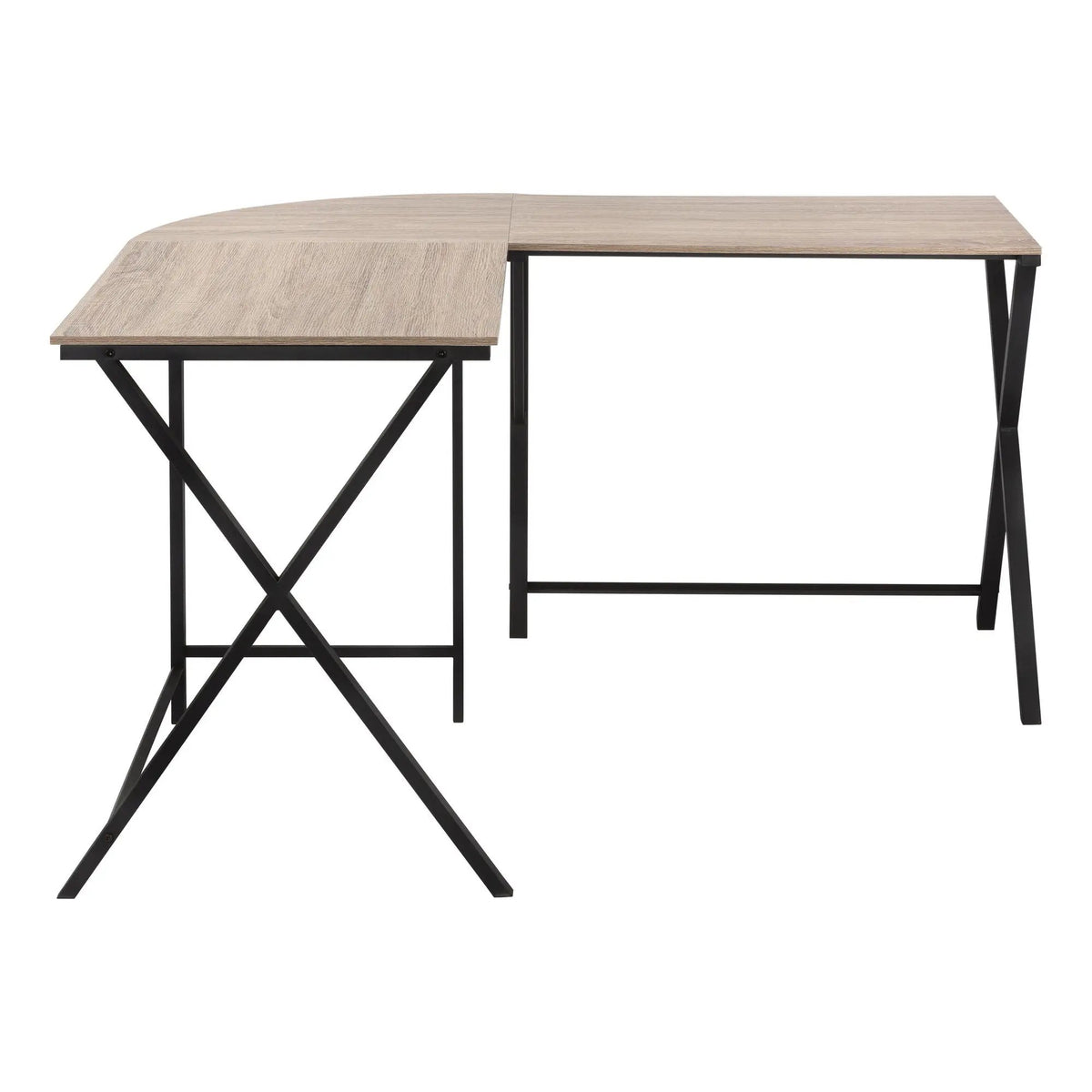 L-Shaped Corner Computer Desk | 55.25 Inch Square | Space-Saving Corner Design | Easy Assembly