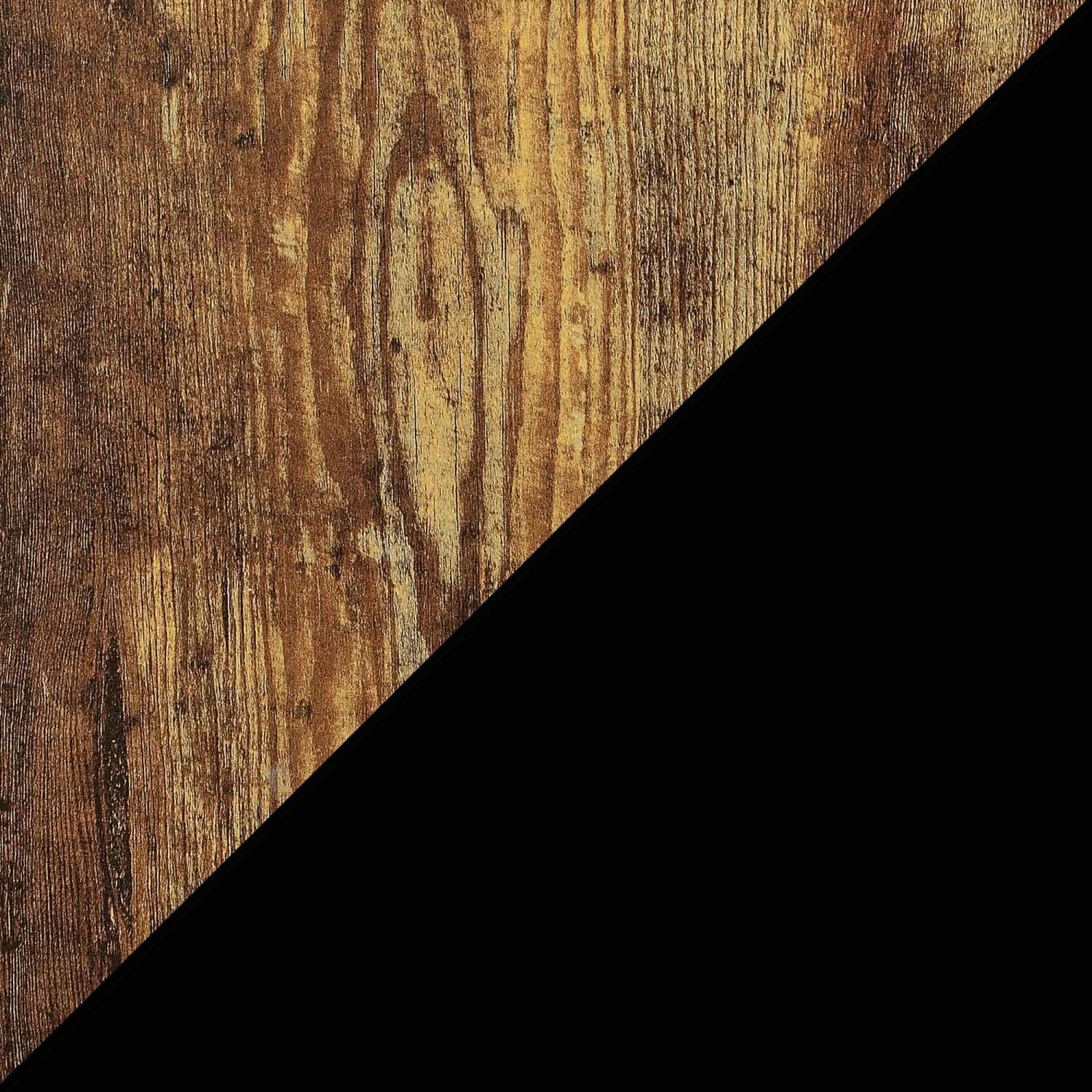 Barnwood Black Student Desk With Shelves 47 Inch No Tools from PriceLows™