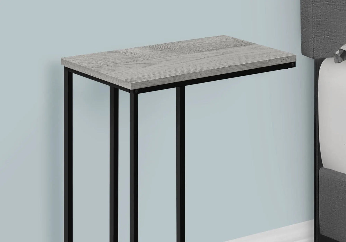 C-Shaped End Table | Space-Saving Design | Sleek Surface | Contemporary Style