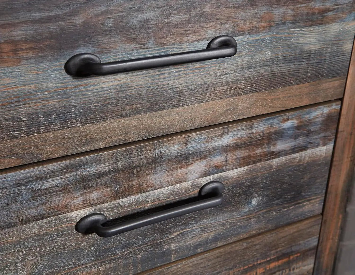 Rusticated Six Drawer Dresser Weathered Brown Bedroom from PriceLows™