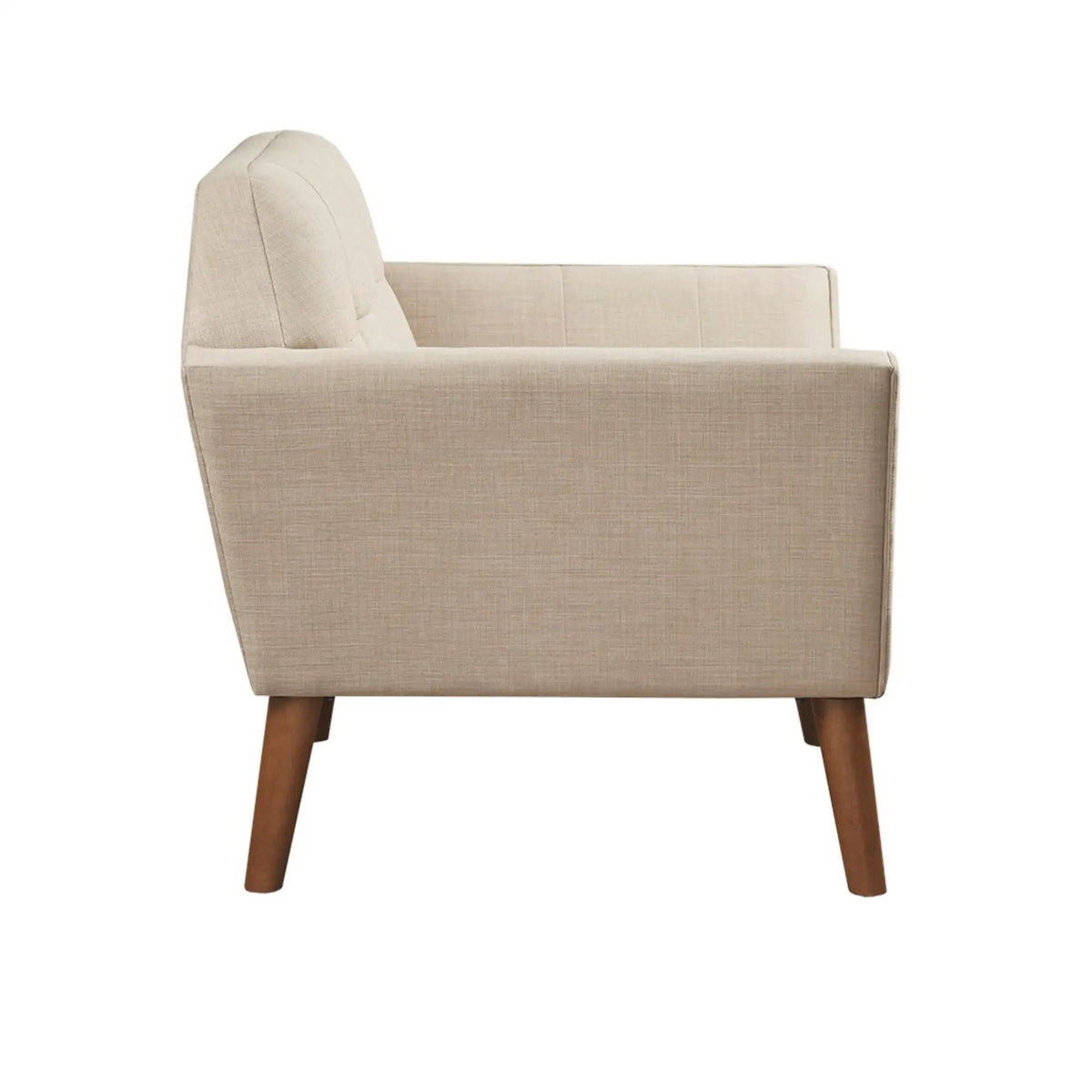 Modern Lounge Chair | Button Tufting | Mid-Century Design | Comfortable Armrests