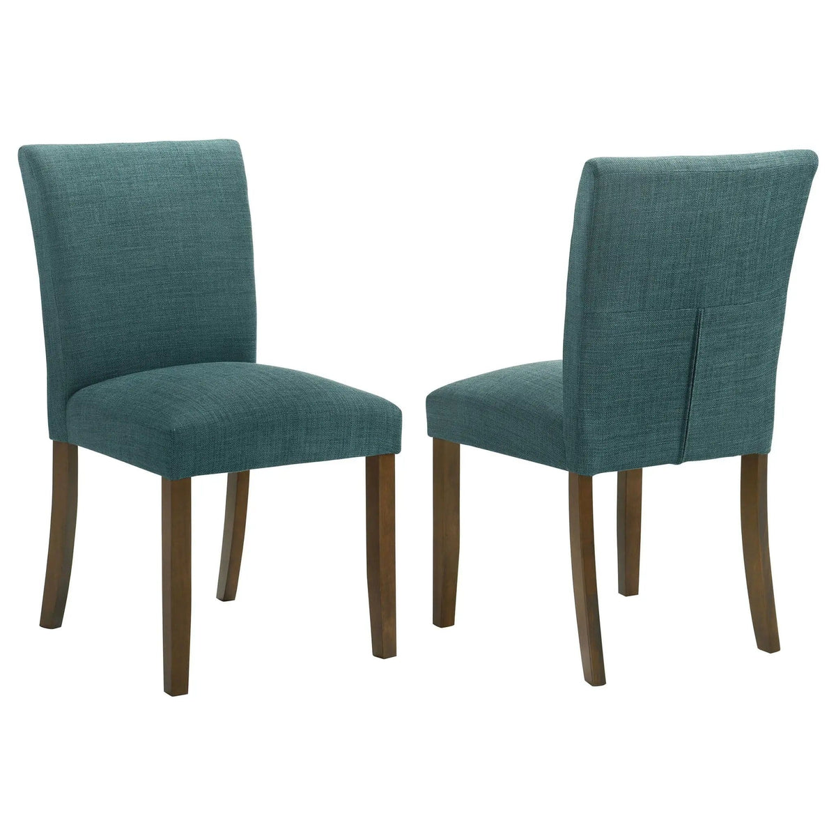 Paxton Upholstered Dining Side Chair Teal Blue (Set of 2) | 19.5 x 23.75 x 36.75 in | Wood | Dining Room