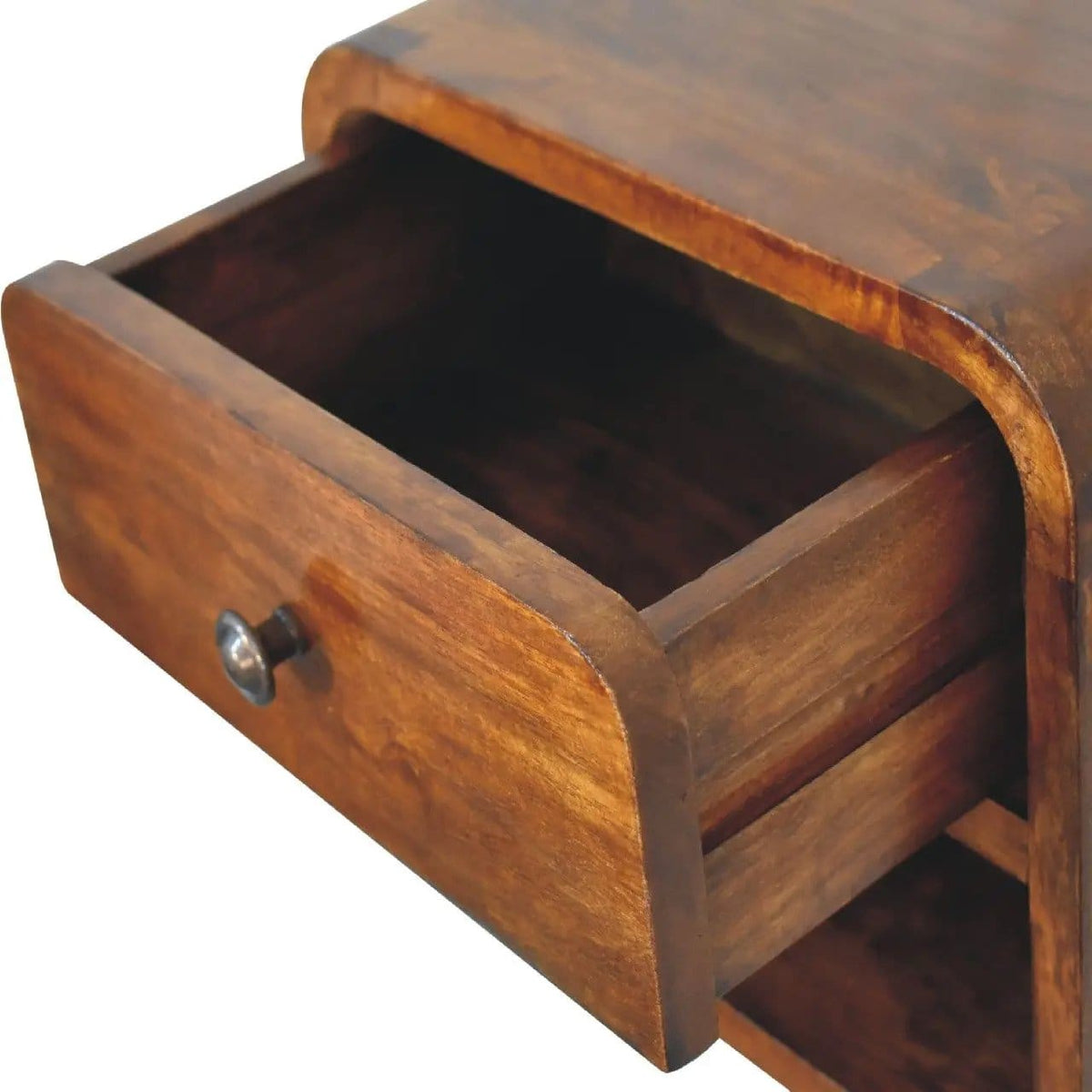 Curve Upper Slot Floating Nightstand | 6 Pieces | Bedroom Furniture | Bedroom