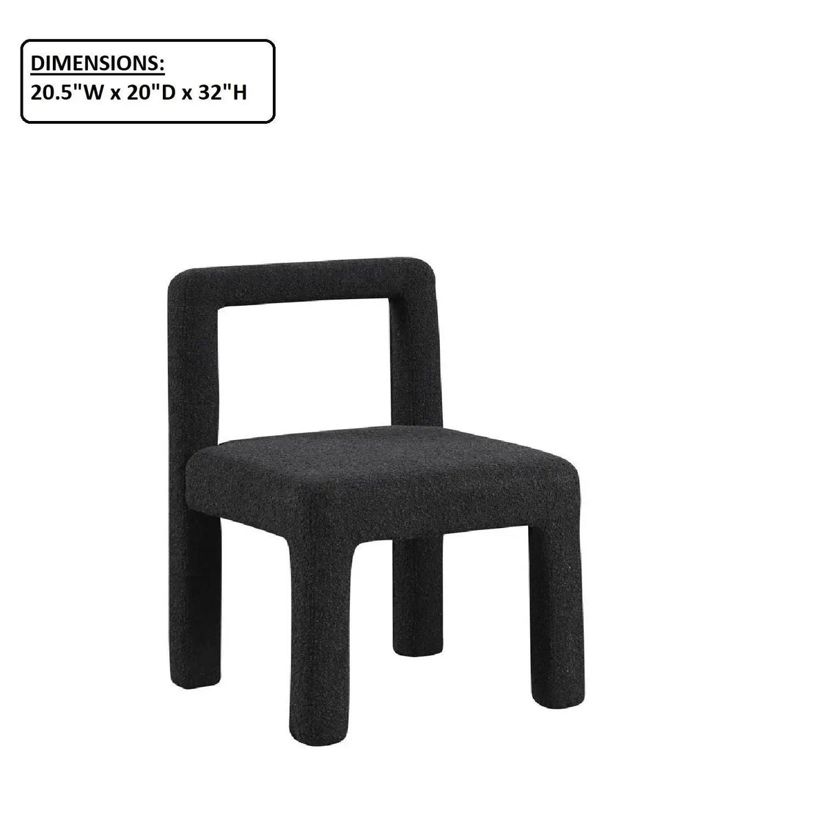 Dining Chairs | Square Open Back | Modern Design | Set of 2