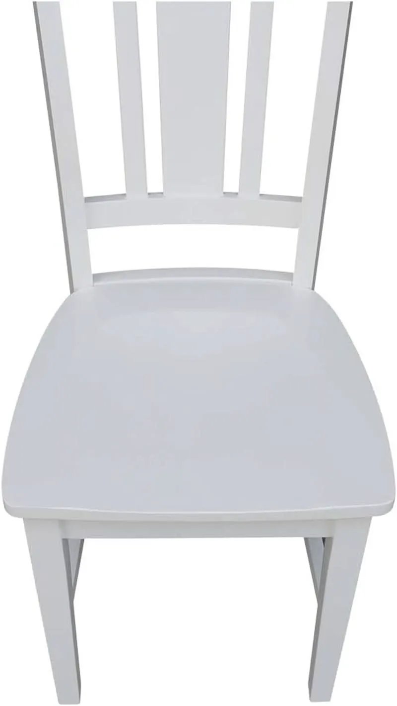 Set of Two White San Remo Splatback Dining Chairs from PriceLows™